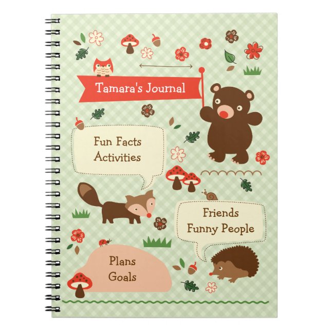 Journal Notebbok de région boisée (Devant)