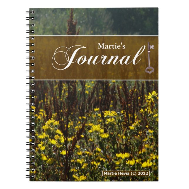 Journal Notebook - Fields of Van Gogh (Front)