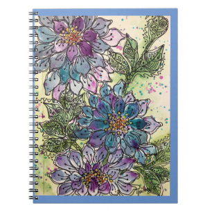 Journal/Notebook– Purple Chrysanthemum Flowers Notebook
