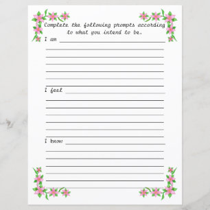 Journal Papier Je suis je sens que je sais, rose f