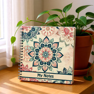 JOURNAL Pastel Mandala custom notebook