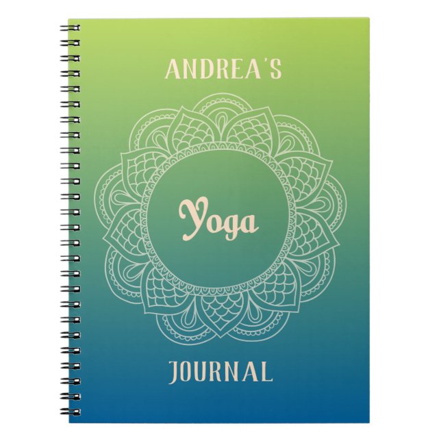 Journal personnalisable de yoga (Devant)