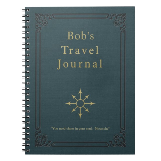 Journal personnalisé de Vintage voyage (Devant)