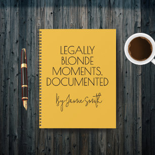 Journal personnalisé drôle pour femmes avocats, ét
