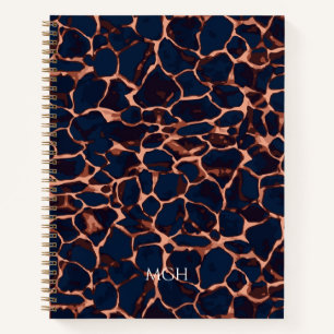 Journal personnalisé Monogramme Carapace de Tortue