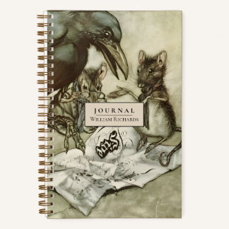 Journal personnalisé Vintage Arthur Rackham Dotted