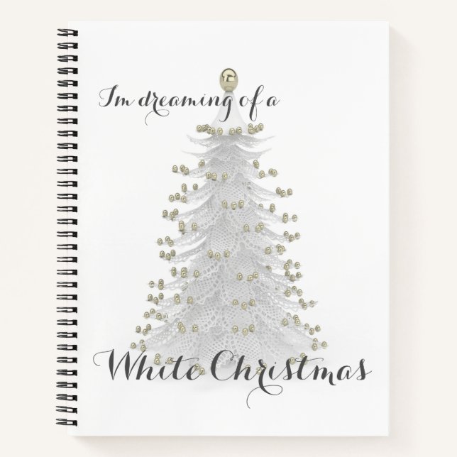 Journal personnel de l'arbre de Noël blanc (Devant)