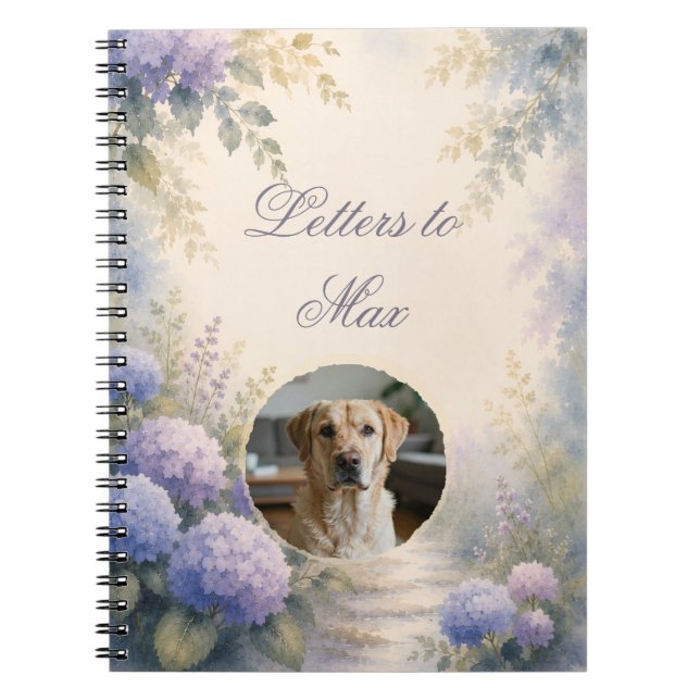 Journal photo personnalisé de mémorial d'animal de (Devant)
