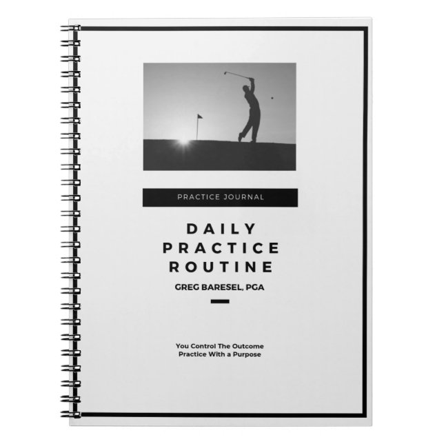 Journal quotidien de pratique en matière de golf (Devant)