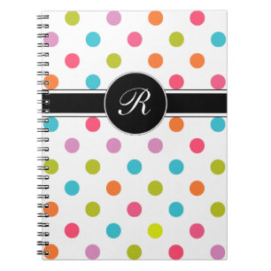 Journal rose de carnet de monogramme