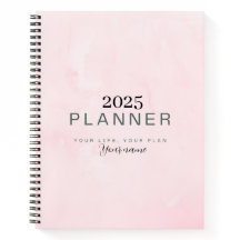 Journal rose minimaliste Notes du planificateur de