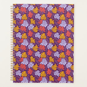 Journal Spiral Motif Pétal Violet