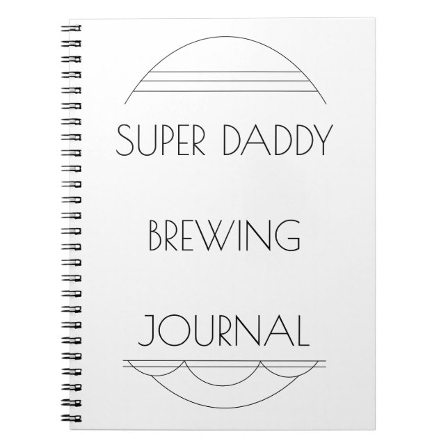 Journal superbe de brassage de papa (Devant)