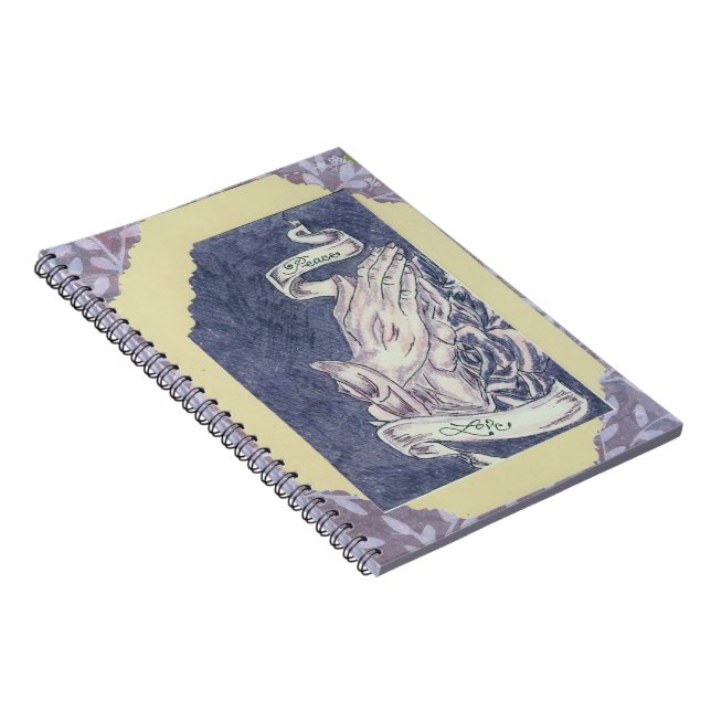 Journal vide inspiré de prière de mains (Côté Droit)