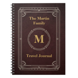 Journal vintage de voyage de style
