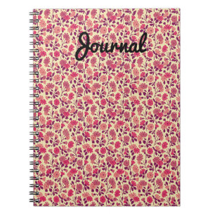 Journal vintage Retro Little Rose Flowers