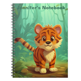 Journal Whimsical Personnalisé Baby Tiger. Tigre