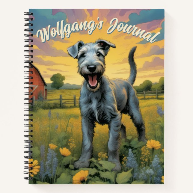 Journal Whimsical Wolfhound sur mesure (Devant)