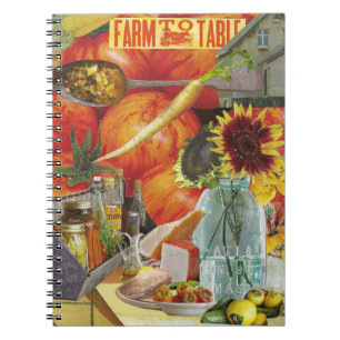 Journal with Farmers Market theme