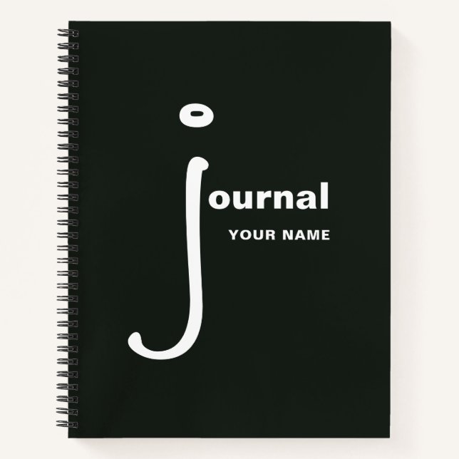 Journal with Your Name Personalized Notebook (Front)