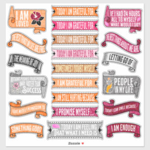 Journaling Prompts HUGE Sticker Sheet