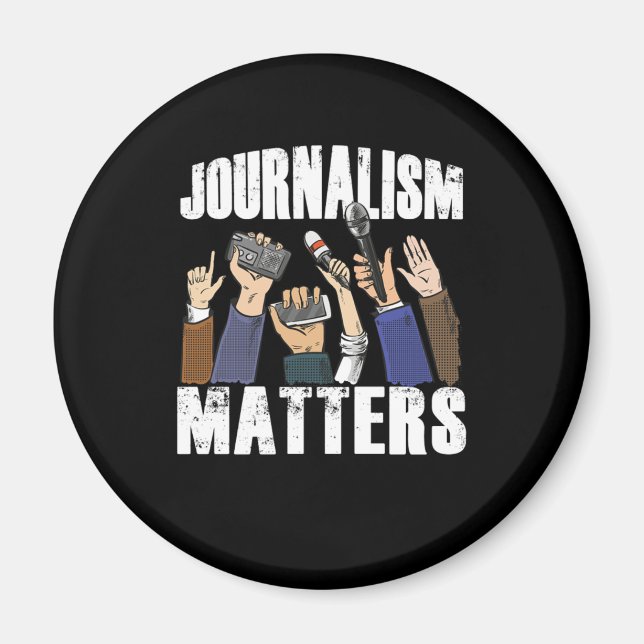 Journalism Matters Journalists Writer Author Gift Magnet (Front)