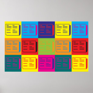 Journalism Pop Art Poster