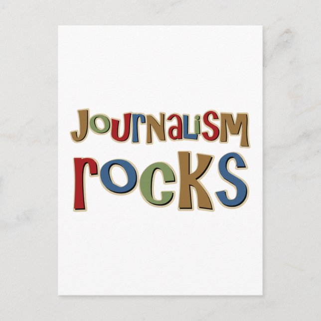 Journalism Rocks Postcard (Front)