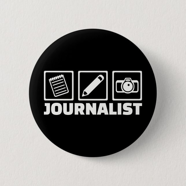 Journalist 2 Inch Round Button (Front)