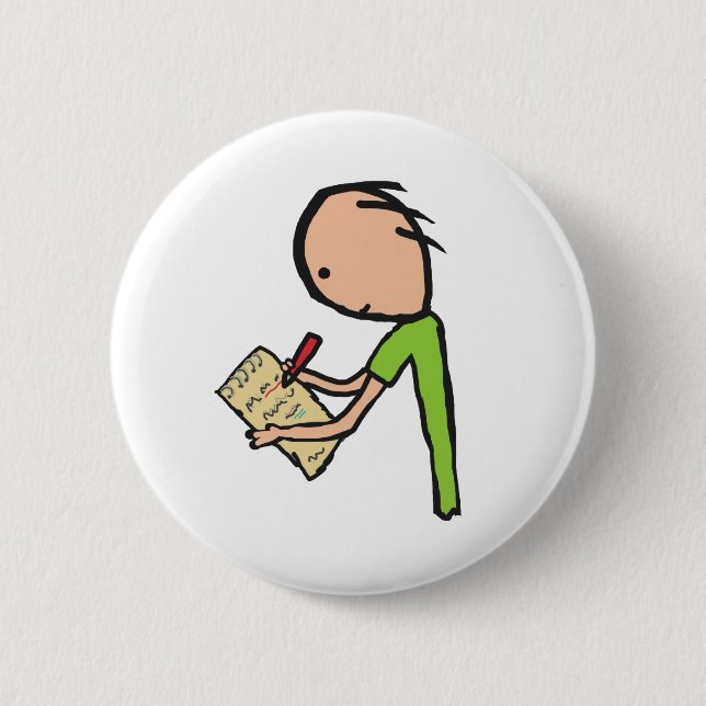 Journalist 2 Inch Round Button (Front)
