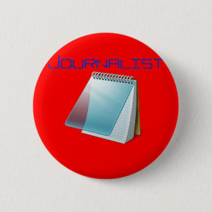 Journalist Badge 2 Inch Round Button