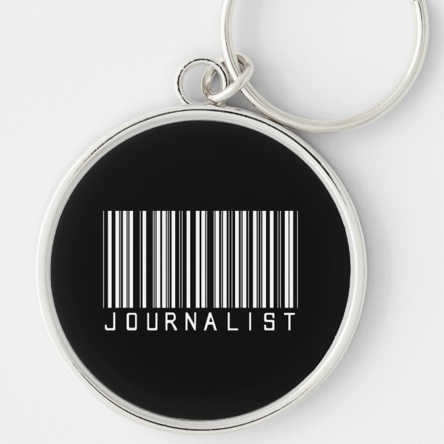 Journalist Bar Code Keychain (Front)