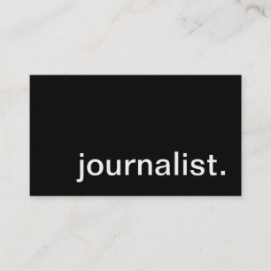 journalist. business card