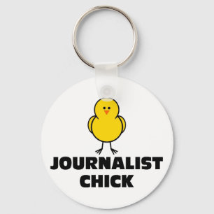 Journalist Chick Keychain