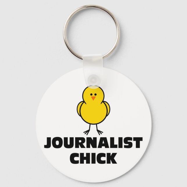 Journalist Chick Keychain (Front)