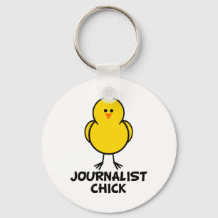 Journalist Chick Keychain