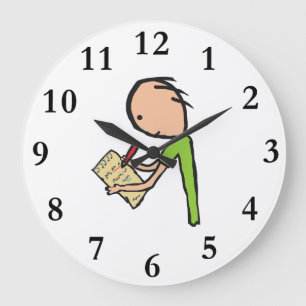 Journalist Large Clock