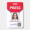 Journalist Photo ID and QR Code Press Pass