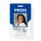 Journalist Press Pass Blue and White Photo ID