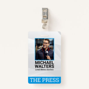 Journalist Reporting the News  Badge