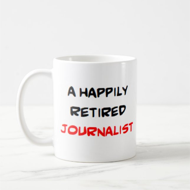 journalist retired coffee mug (Left)