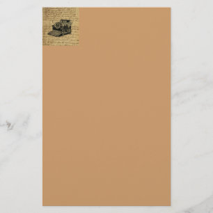journalist scripts burlap antique typewriter stationery