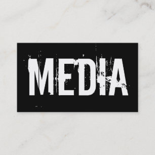 Journalist Writer Media Press Business Card