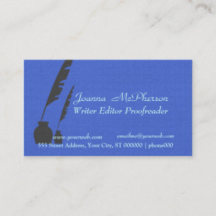 Journalists Stylish Writer Editor Business Card