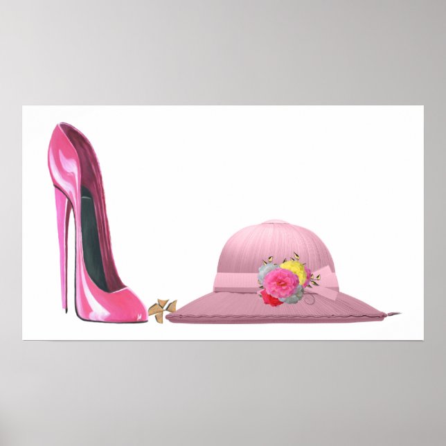 Journée des dames ! Poster de chaussures et d'art  (Devant)