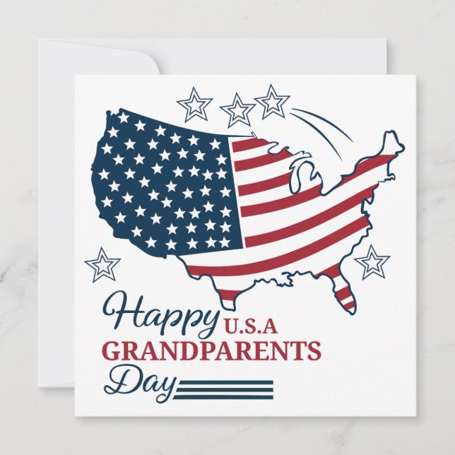 Journée des grands-parents 2025 Carte vectorielle  (Devant)