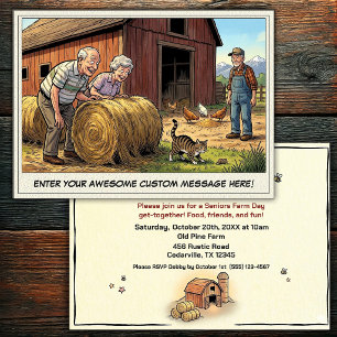 Journée des seniors à la ferme Invitation