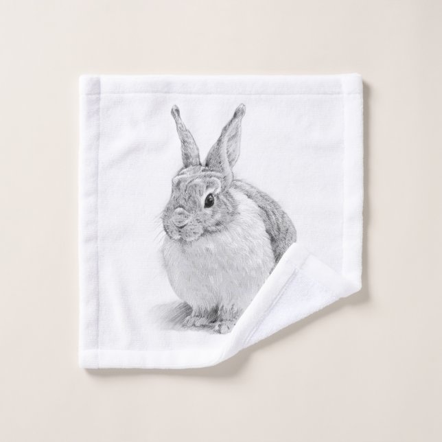 Journée du lapin (Gant de toilette)