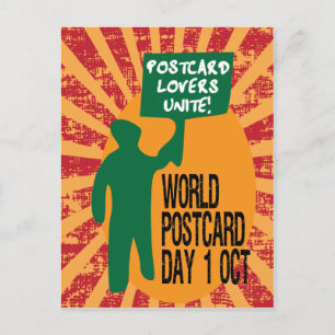 Journée Mondiale des Cartes Postales drôle de mani