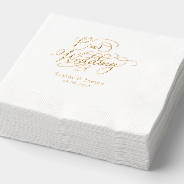 Journée spéciale Nos serviettes à huile Mariage (Détail)